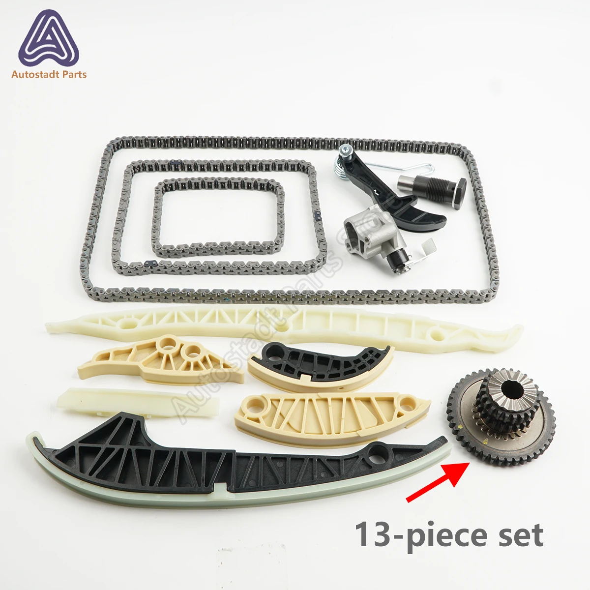 Car Timing Chain Repair 12-piece Set KIT For EA888 Gen2 Engine Audi VW SKODA SEAT 1.8 2.0 TSI TFSI Accessories