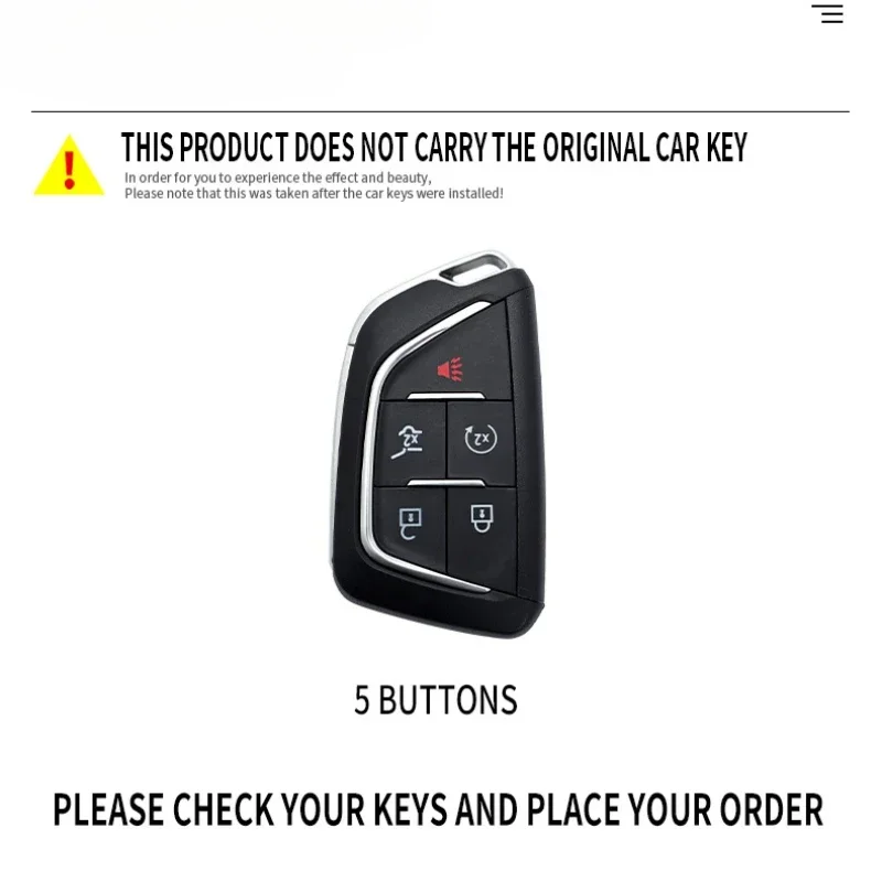 Racing Style Metal Car Key Case Fob Cover for Cadillac CT5 Ct4 CT6 XT5 XT6 XT4 LYRIQ Escalade 2023 2022 2024