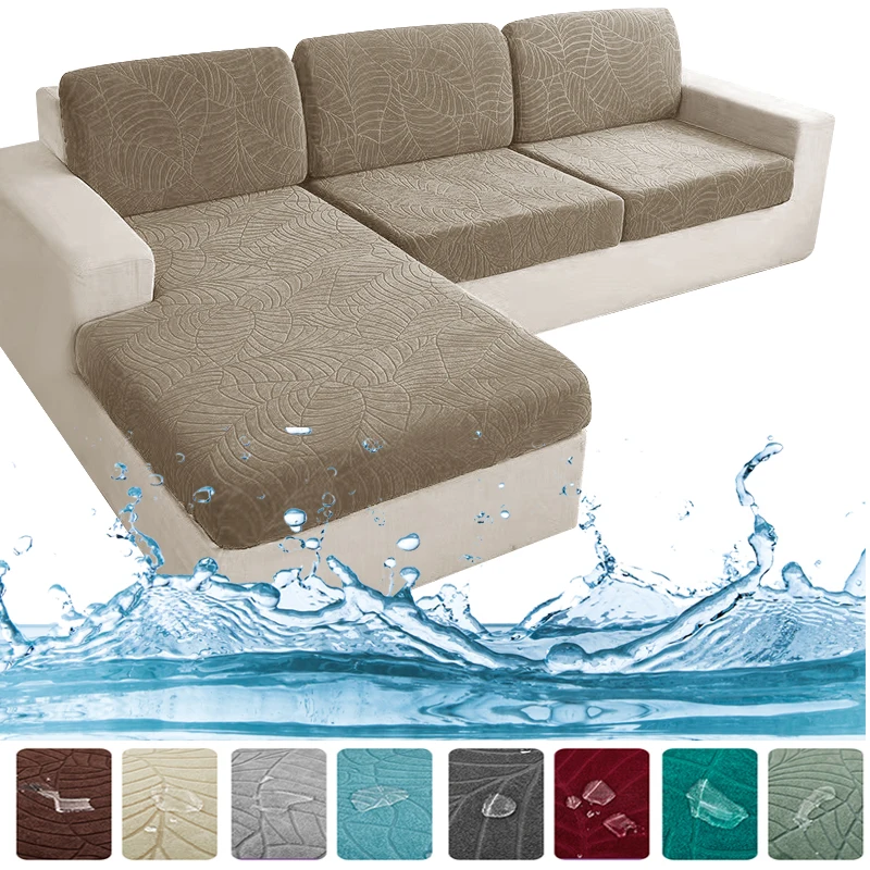 New Waterproof Sofa Cushion Cover Jacquard Sofa Cover Anti-dust Thick Furniture Protector Removable Separate Armchair Couch Pet