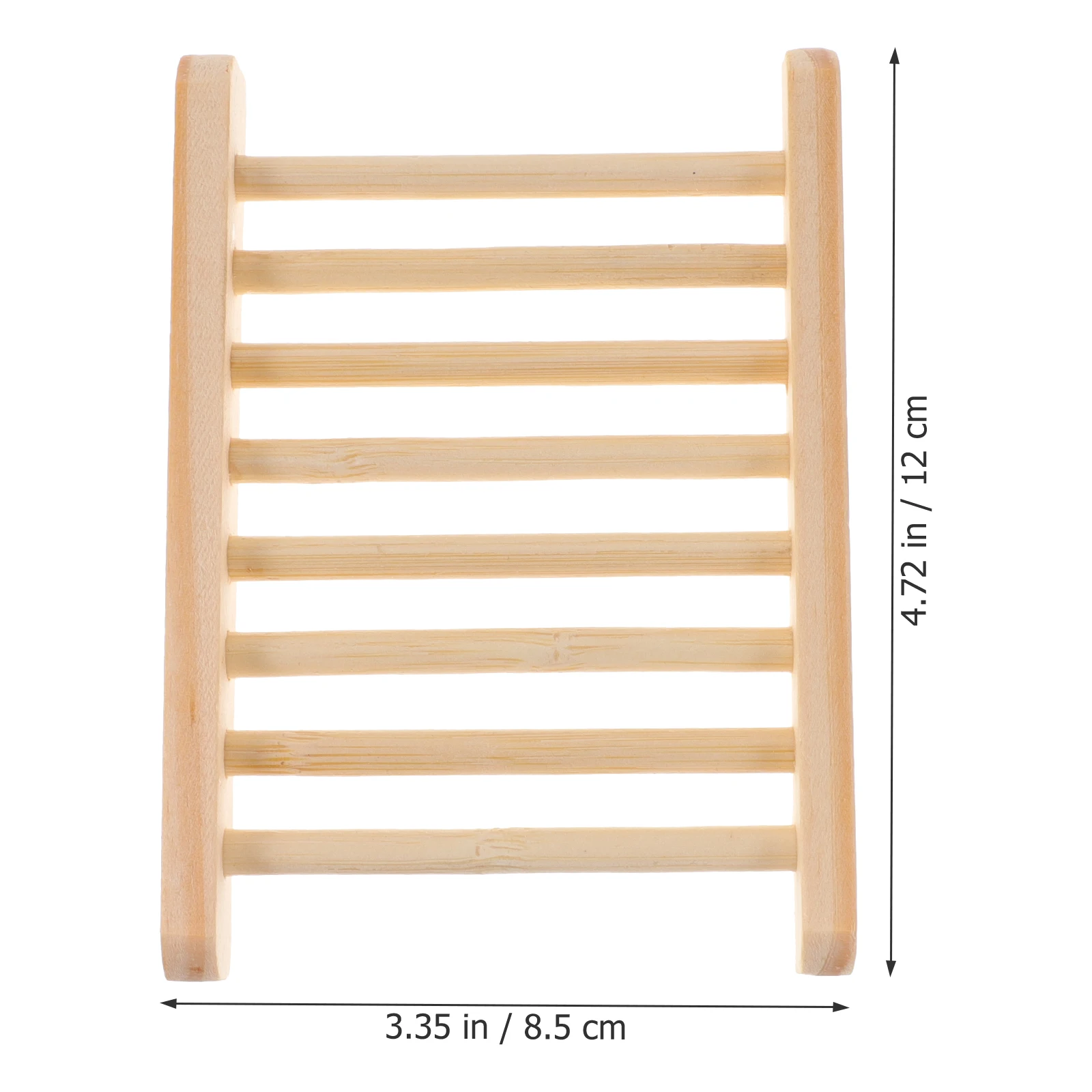 

4pcs Natural Wooden Soap Dish Self-Draining Bathroom Kitchen Holder Countertop Laundry Sponge Stand Wood Soap Tray Gift