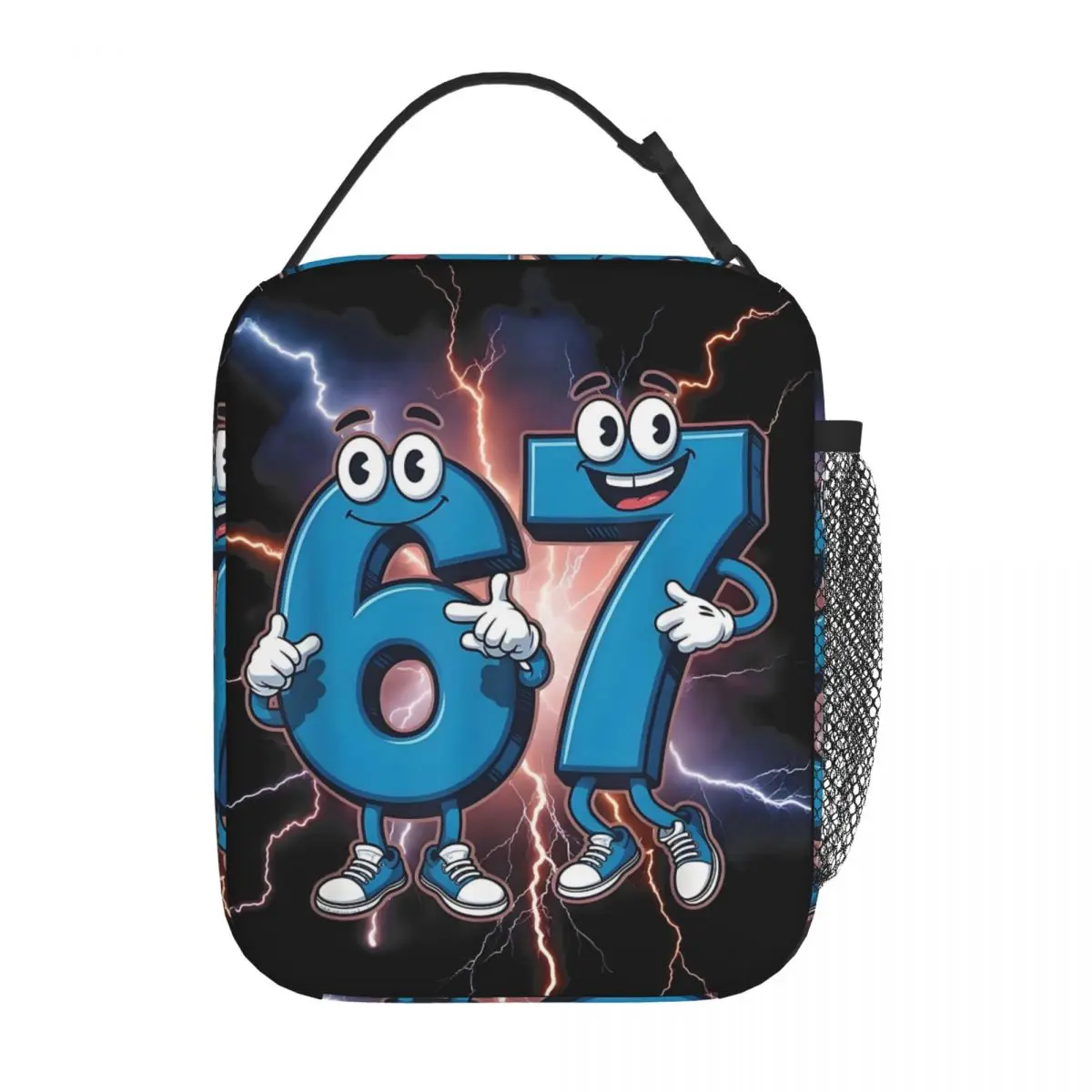 

Custom Brainrot 67 Six Seven Insulated Lunch Bag for Women Portable Italian Gaming Meme Thermal Cooler Lunch Tote School