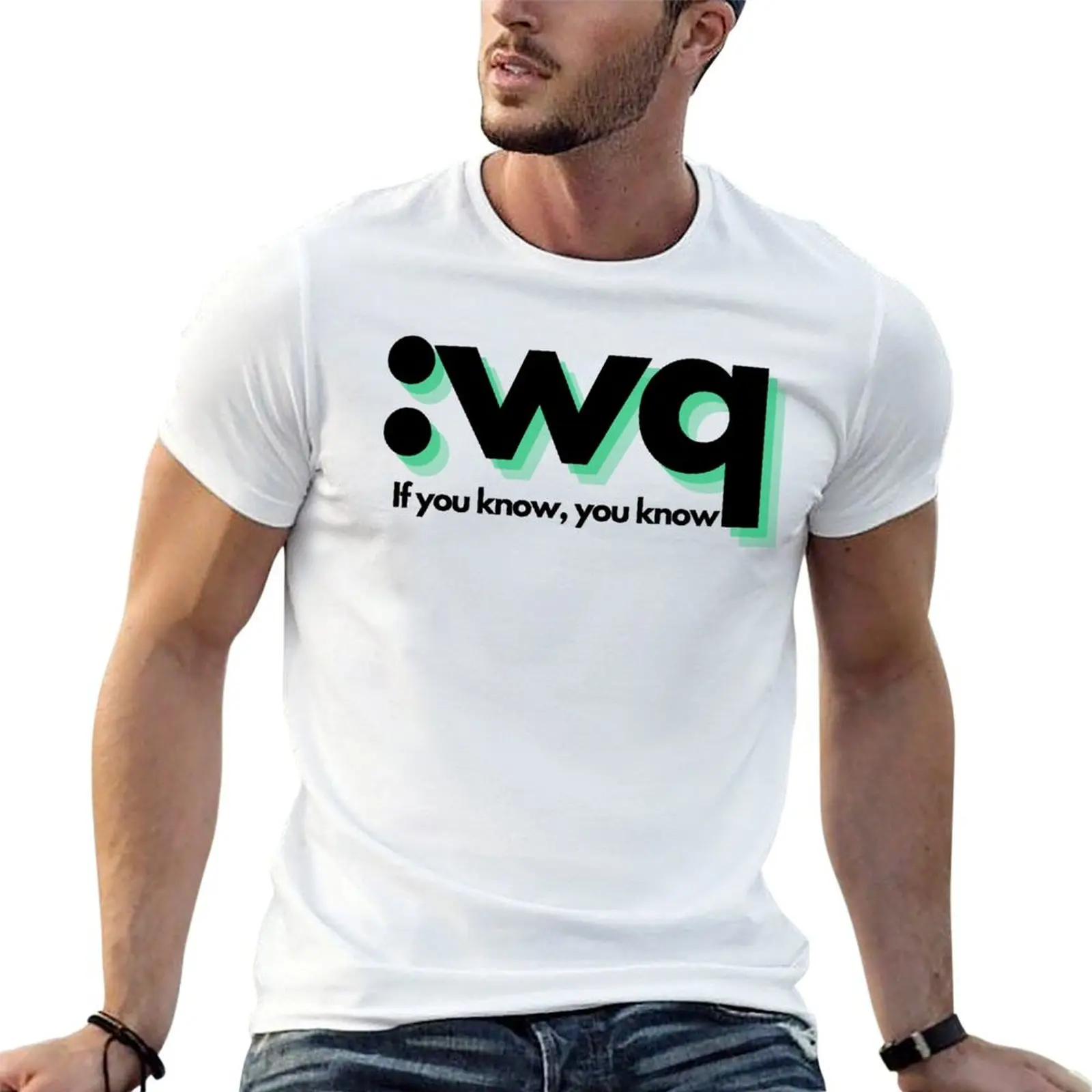 

Neovim :wq if you know, you know T-Shirt t shirt personalised t shirts with prints mens graphic t shirts T-shirt
