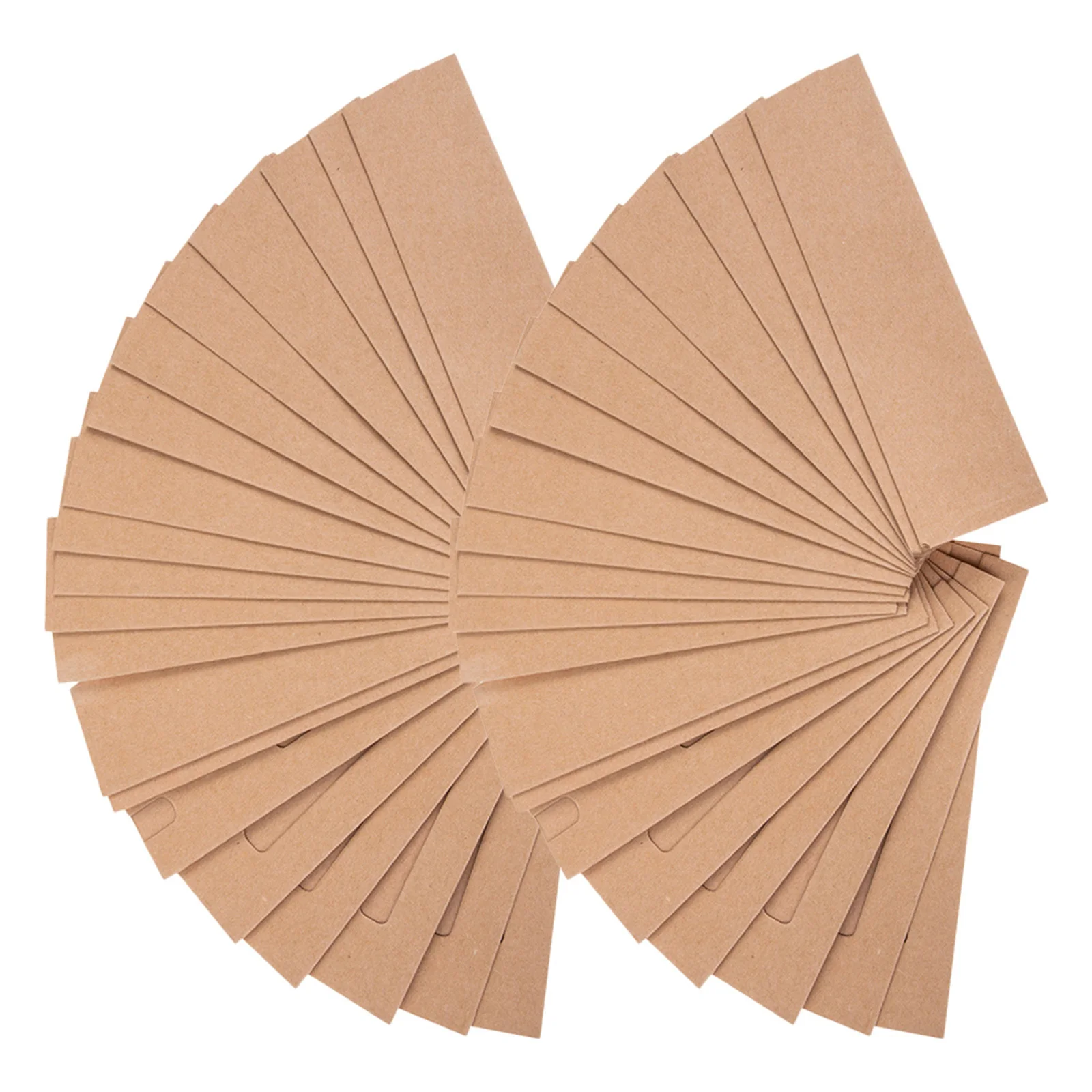 

50Pcs Kraft Paper Pen Pouches Sturdy Material Simple Design Pen Storage Bag Gift Packaging Small Brown Paper Bags