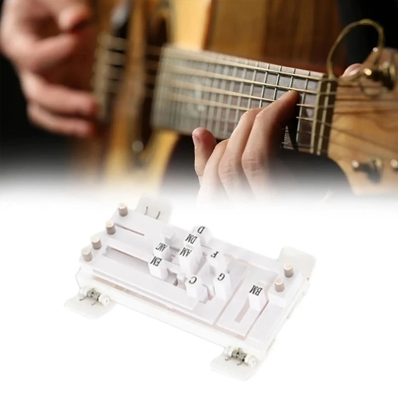 New-Guitar Learn Aid Tool One-Touch Chords Presser Guitar Learning Tool Guitar Chord Trainer Practice Aid For Beginner Lover