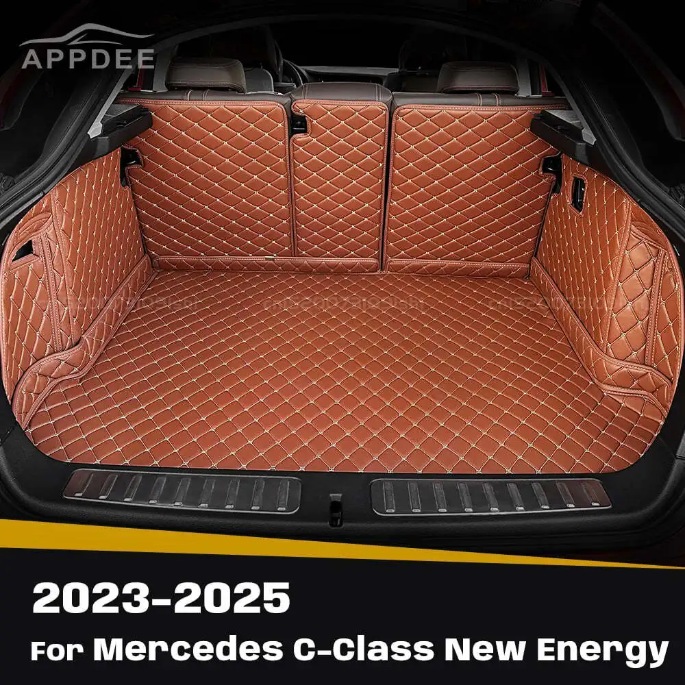 

Для Mercedes Benz C-Class New Energy 2023-2025 Автоматический коврик для багажника с полным покрытием, автомобильный защитный коврик, грузовой вкладыш, аксессуары для интерьера