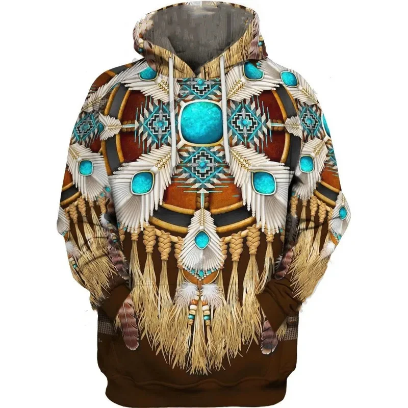 

New Fashion Indian Style Jacket 3D Printed Sweatshirt Personalized Men's and Women's Hoodie Hip Hop Oversized Fashion Pullover N