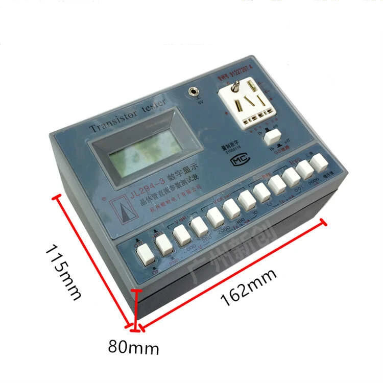 New JL294-3 Transistor Tester Test Transistor DC Parameter Withstand Voltage Meter VBR VCE HFE ICEO