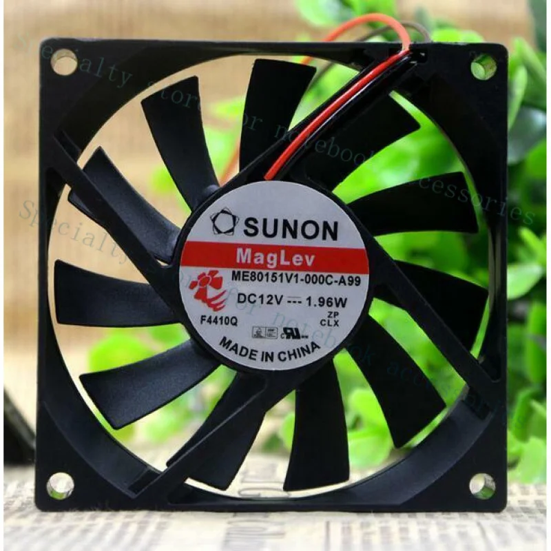 A+ Sunon 8CM 8015 DC 12V ME80151V1-000C-A99 1.96W 2-line Cooling Fan