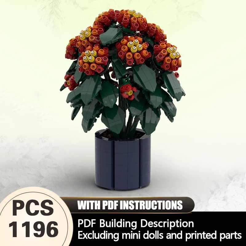 

Creators Plant Series Model MOC Building Bricks Lantanas Plant Modular Technology Gifts Holiday Assemble Children Toys Suit