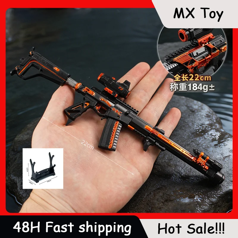 Modelo de Arma Delta Force AS-VAL de 22cm, Acessórios de Jogo, Ornamento de Mesa, Presentes e Coleções, Figura de Rifle de Metal