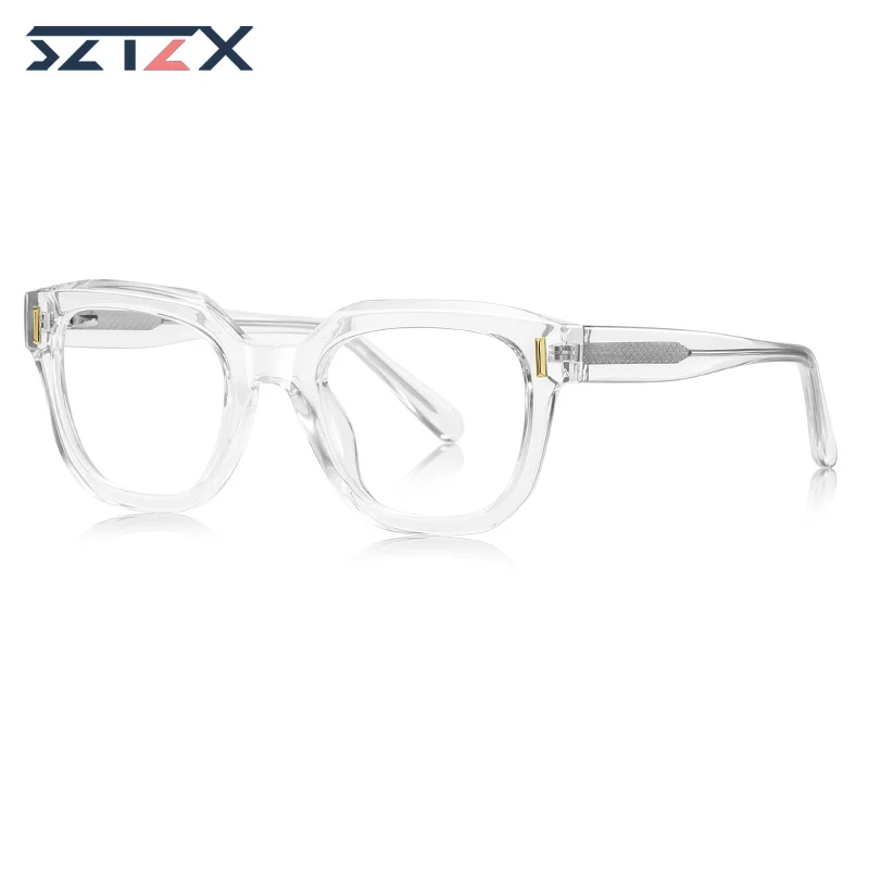 

SZTZX новые модные очки с защитой от синего света в большой оправе для женщин, очки для чтения по рецепту, оптические очки для близорукости по индивидуальному заказу