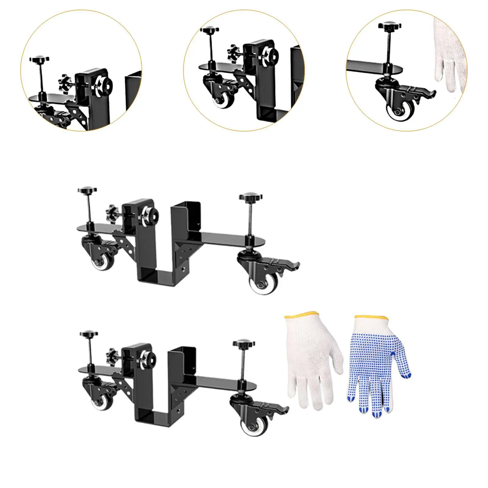 Immagine 6: Kit di installazione porte a 2 pezzi per uso commerciale e residenziale, per porte frontali preassemblate da 1 a 2-3/8 pollici, porte a granaio e porte a battente