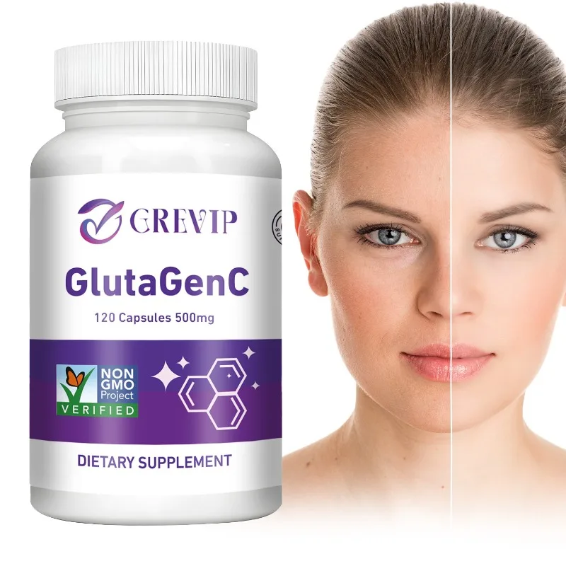 

GlutaGen C Whitening Capsules - Beautiful Skin, Antioxidant Supplement, Healthy Skin Care, Immune Support