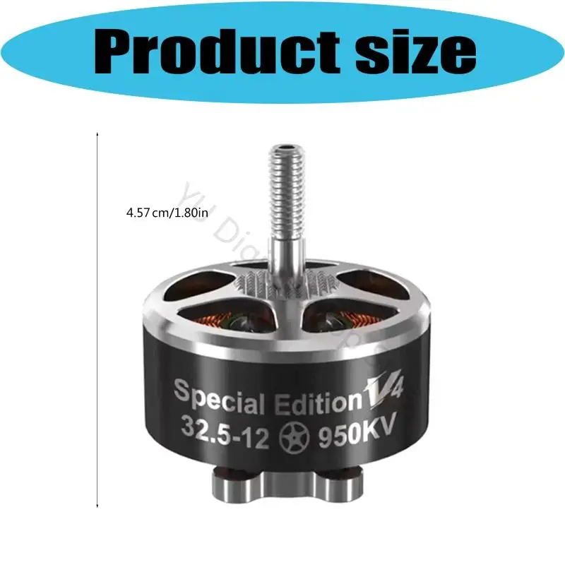 96BA Aluminiumlegierung 950KV Bürstenloser Drohnenmotor für FPV-Builds und Motor-Upgrades – Detail 6