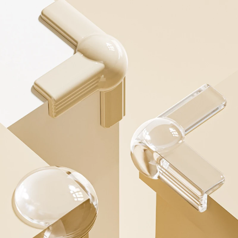 Protezioni angolari in gomma morbida e resistente da 4 pezzi, sicure da angoli del tavolo, copertura di protezione dei bordi di sicurezza per bambini