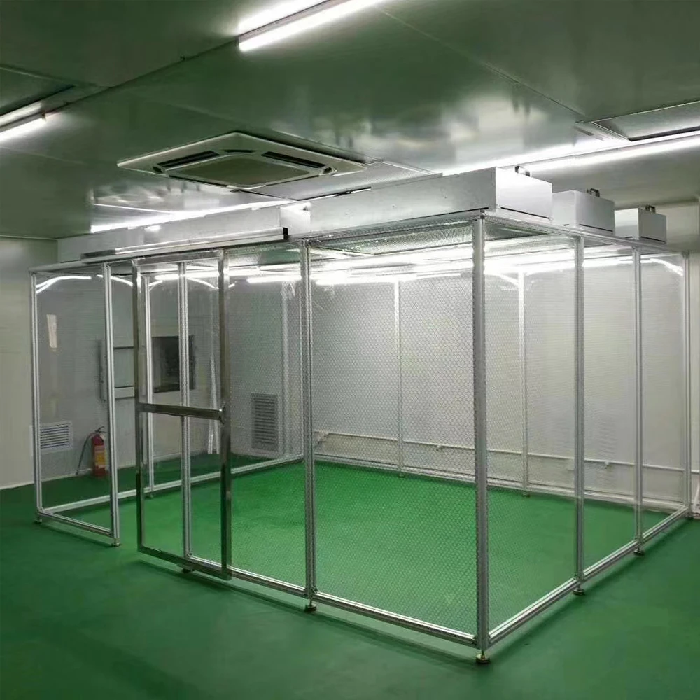 COOFULL New Portable Modular Clean Booth FFU HEPA CE Certified Cleanroom Laminar Flow Station Industrial Use Electronics