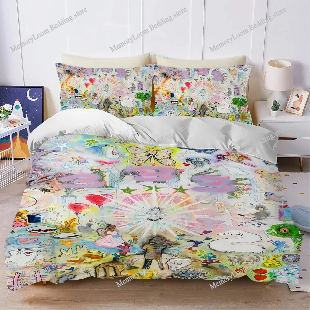 Singer Bladee Cold Visions Duvet Cover Set Home Style Bedding Soft Laundry Cotton Bed Four Seasons Student Dormitory Luxury Gift