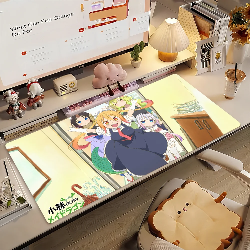 Miss Kobayashi's Dragon Maid Mouse Pad Computer Laptop Rubber Non-slip Mouse Mat Mousepad Gamers Decoracion Desk Mat