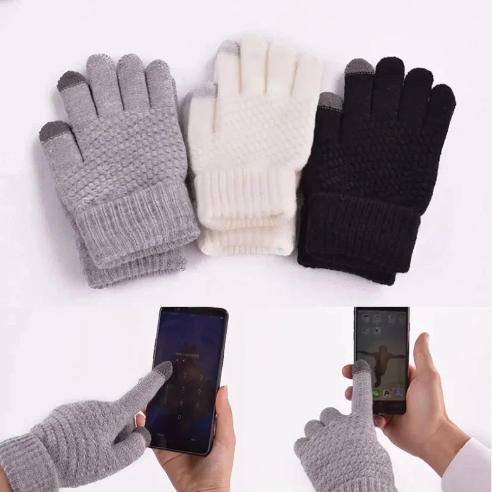 

Women Touch Screen Winter Gloves Autumn Warm Gloves Wrist Mittens Driving Ski Windproof Glove Luvas Guantes Handschoenen