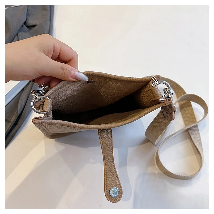 High Quality trend simple fashion Genuine Leather Women Crossbody Shoulder Bags 2024 Luxury Solid color Cow Leather Handbag Fema