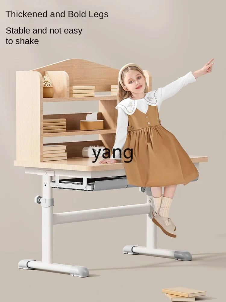 CX Children's Study Desk Elementary School Student Homework Desk Can Be Lifted Writing Desk Small Apartment