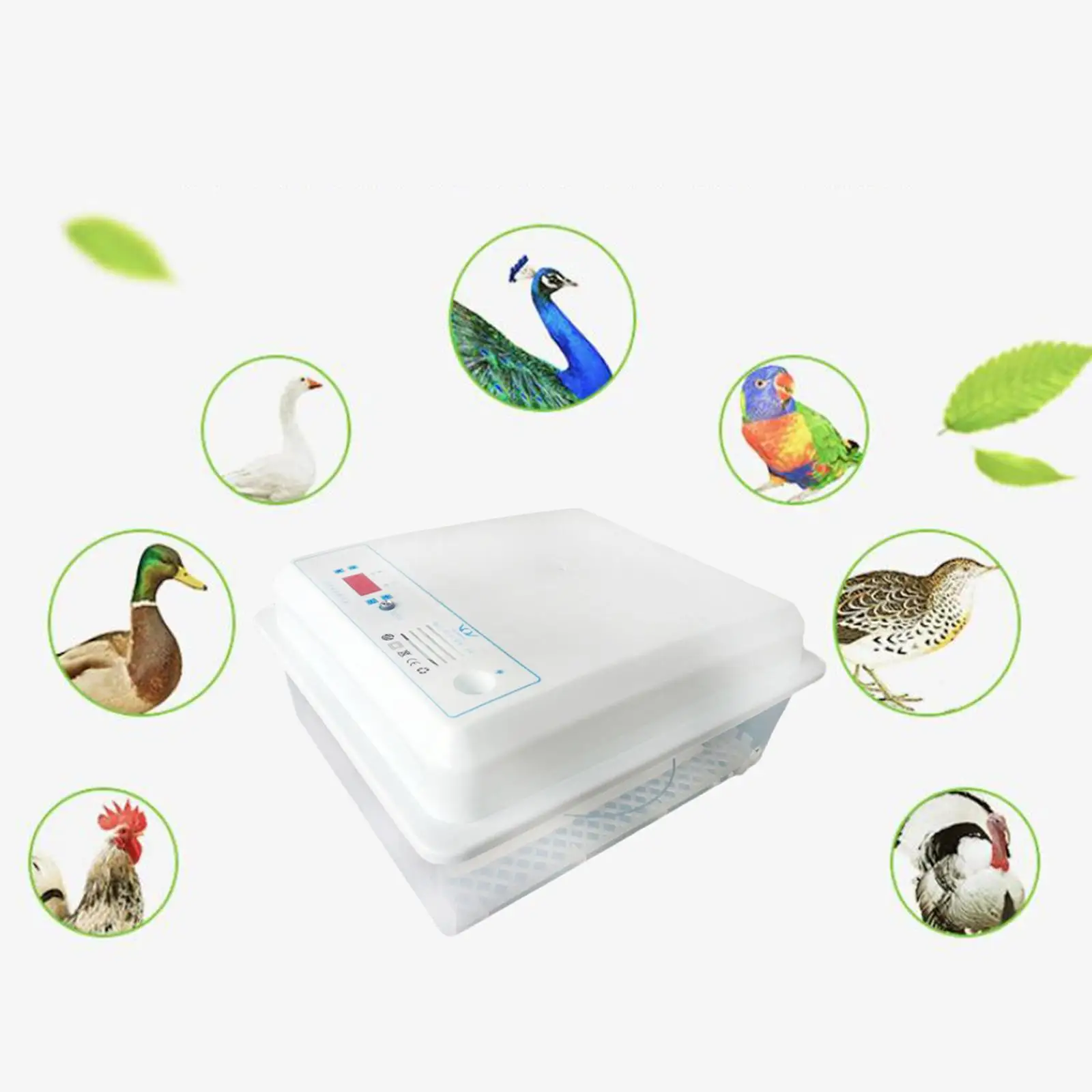 Egg Incubator Automatic Poultry Hatcher Machine Egg Turner Temperature Control Chicken Incubator for Hatching Chicken Quail