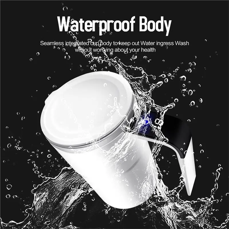 INLIG-Automatic Self-Stirring Coffee Mug, Rechargeable Electric Mixing Mixer Cup With Magnetic Stirrer Temperature Control