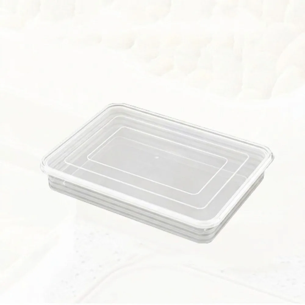 New Transparent Dumpling Box Stackable with Lid Freezer Storage Box portable multi-functional Freezer Tray Refrigerator