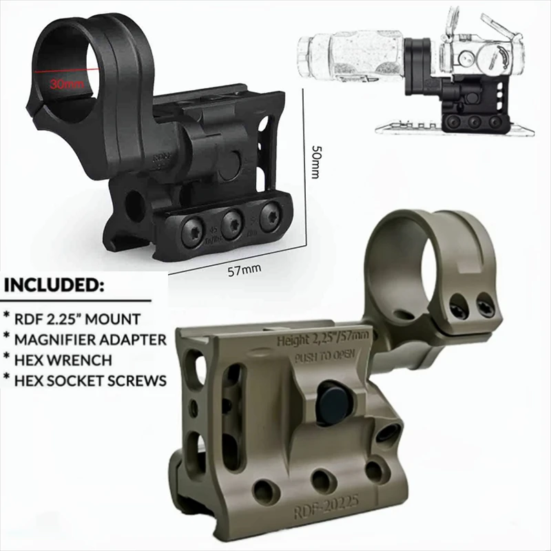 

NEW RDF-20225K Hybrid Mount CNC tech Red Dot Mount with A-0229 Rail Mount