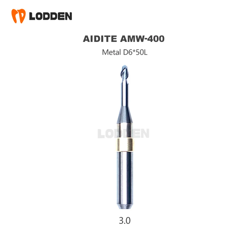 Daidite AMW-400 Métal Lithium Disilicate Shank DC Diamant Revêtement Fraise Diamètre Perceuse Dentaire Fraises matériel