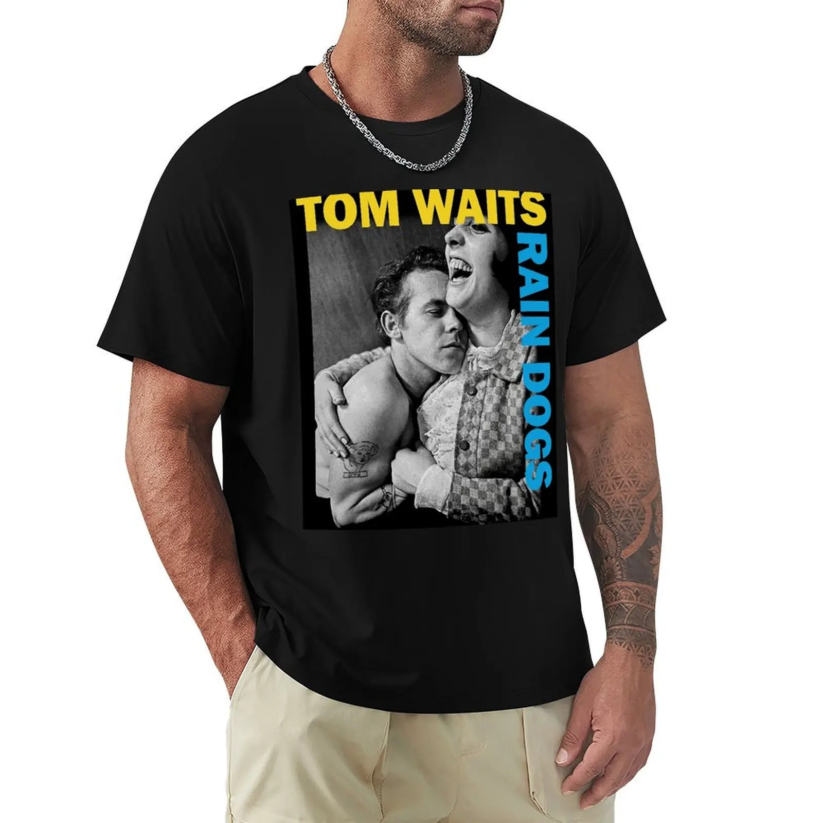 Tom Waits Rain Dogs T-Shirt Modern Style Print T-Shirt