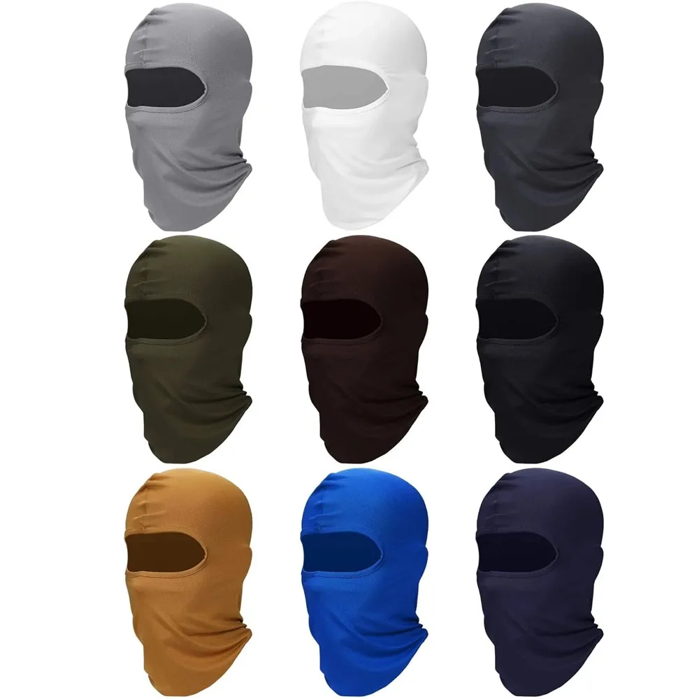 1 Uds máscara de esquí pasamontañas para Hombre Pasa Montañas para Hombre capucha protección cubierta completa para el rostro refrigeración cuello polaina Bandana