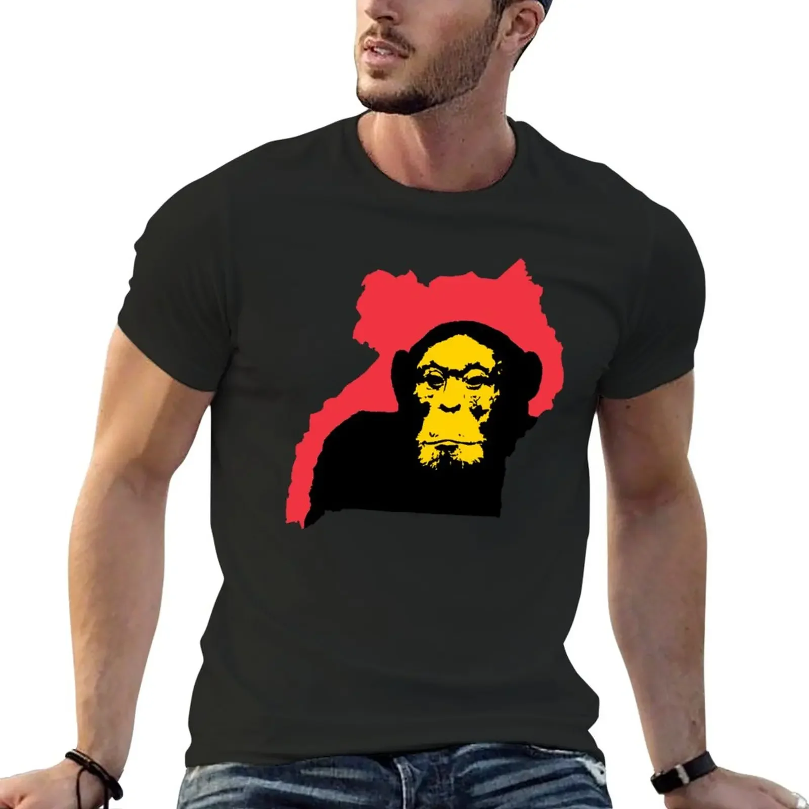 Uganda Chimpanzee T-Shirt for a boy Tee shirt sweat shirts boys whites t shirts for men pack