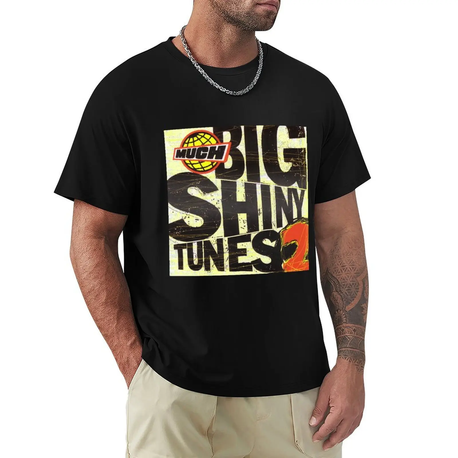 

Big Shiny Tunes 2 Cover T-Shirt summer shirt anime stuff shirts graphic tee mens cotton t shirts