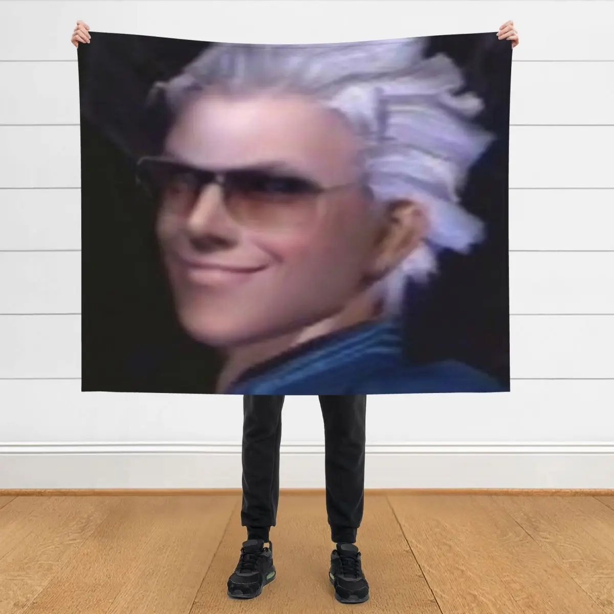 Vergil From the Devil May Cry Series Плед Волосы Nap Зимние постельные одеяла Vergil From the Devil May Cry Series Плед Волосы Nap Зимние постельные одеяла