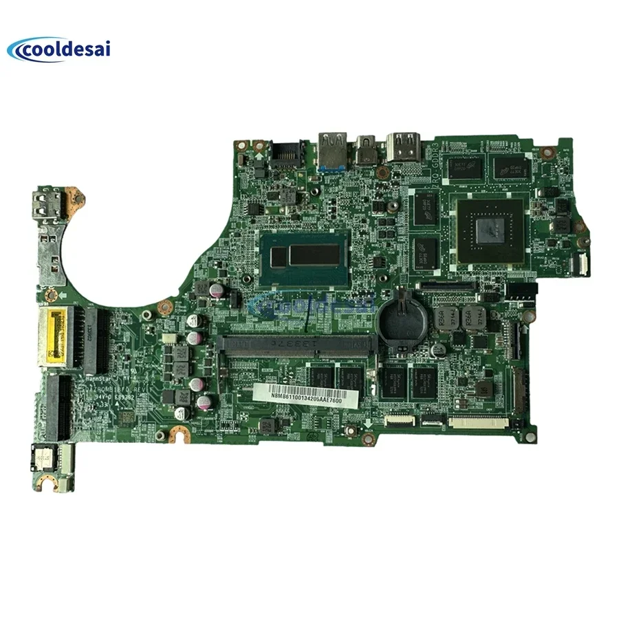 For ACER V5-573G V3-573 Laptop Motherboard DAZRQMB18F0 I5-4200U i7-4500  GT750M Notebook Mainboard Tested