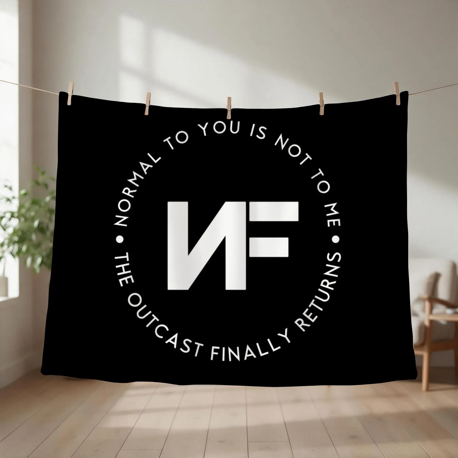 NF Returns Throw Blanket Luxury Designer Custom Sofa Throw Cute Plaid Blankets