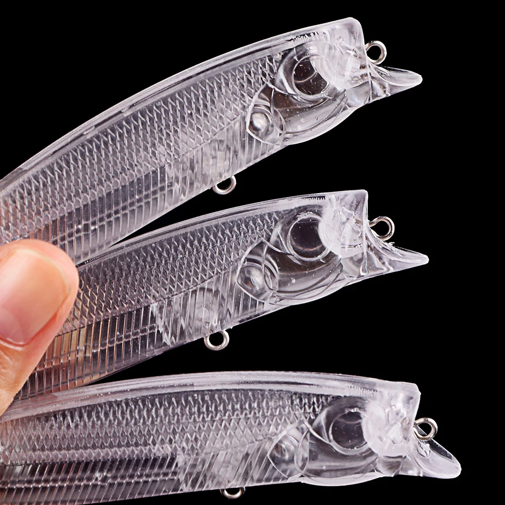 Magnisher Unpainted Hard Baits Popper Blanks 11cm/15g Topwater Bait New Fishing Lures for Bass Pike DIY Fishing