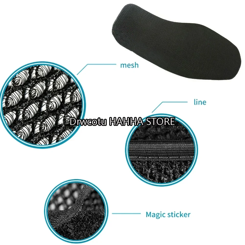 Motorcycle Mesh Seat Cushion Cover Heat Insulation Seat Cover Protector For  Keeway Superlight 125 / 150 / 200 Superlight125 QJ