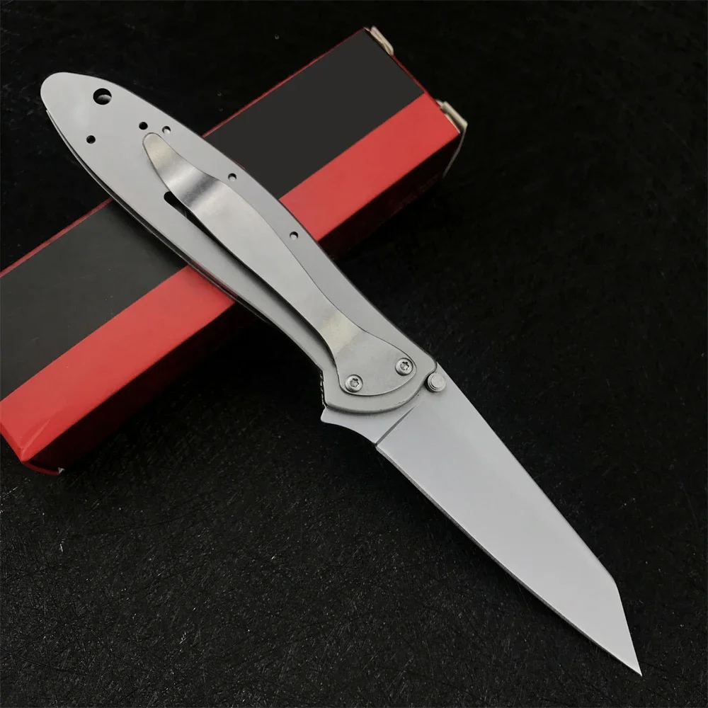 Tanto Leek Tactical Assisted Folding  14C28N Blade 410 Handle Camping Hunting Pocket Knives Outdoor EDC Paring Hand Tools