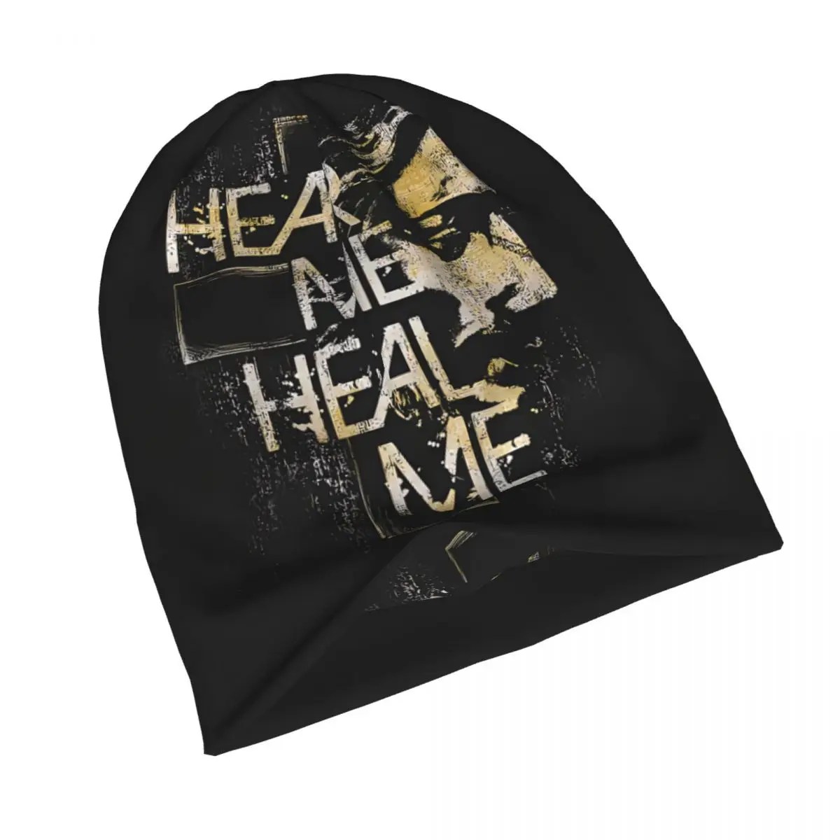 Hear Me Heal Me Youth Bonnet Homme Autumn Spring Thin Skullies Beanies Christian Caps For Men Women Creative Hats