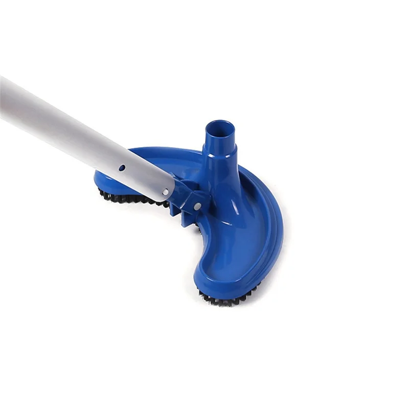 

2PCS Brush Cleaner Pool Suction Head Brush Cleaner Half Moon Flexible Swimming Pool Cleaning Tool Curved Brush Head Blue