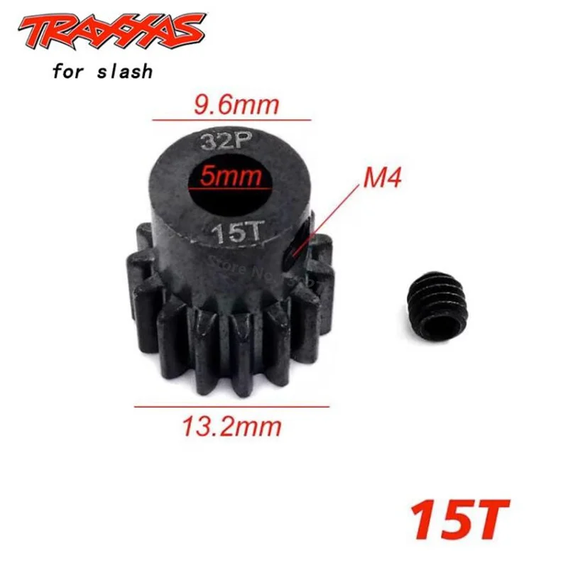 RC سيارة الثقيلة تصلب الصلب حفز ترس المحرك 15T 17T 19T 54T ل TRAXXAS مائل 4x4 Stampede Trxxas 1/10 قمة E-REVO