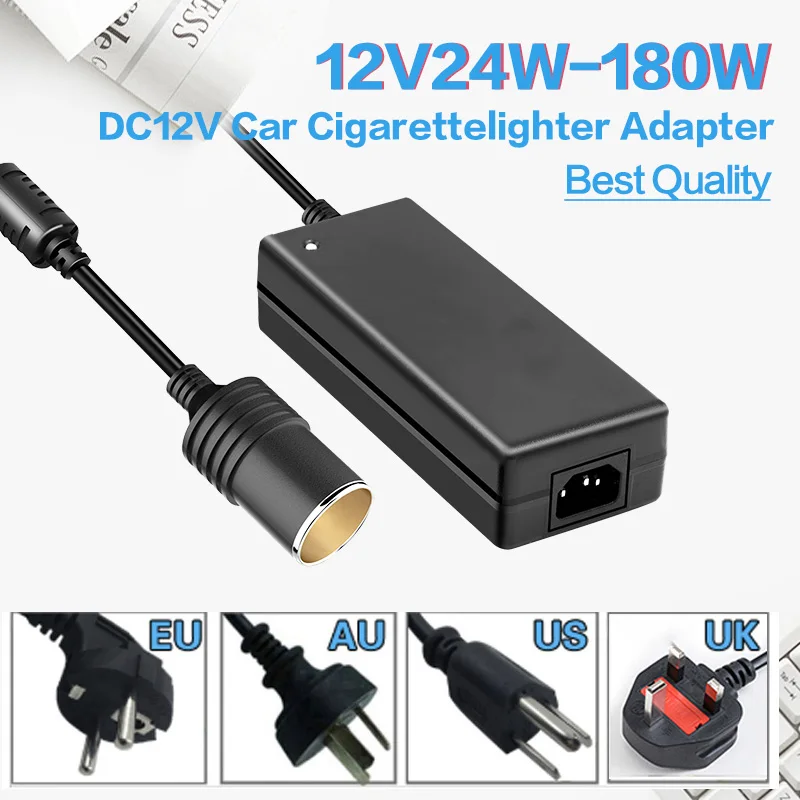 Car Power Adapter Power Convert AC 110V / 220V to DC12V 5a 6a 8a 10a 15a  Power Adapter Converter for Car Refrigerators Air Pump