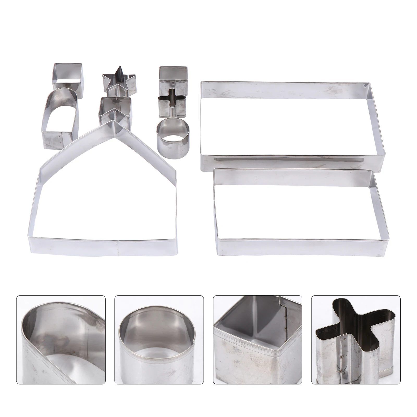 

Stainless Steel Biscuit Mold Christmas Gingerbread House Baking Cookie Decor Fruit Fruit Kitchen Supplies