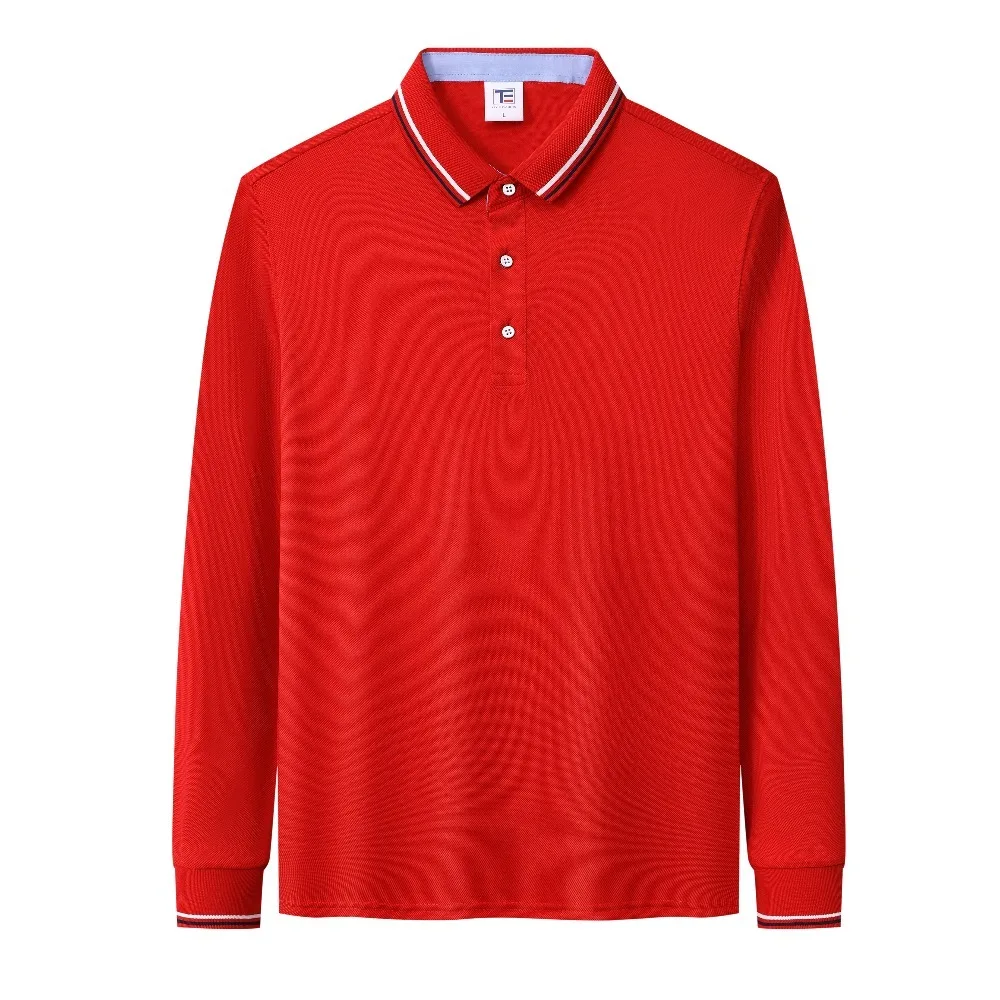 2025 New American Fashion Business Men's and Women's Ice Silk Lapel Long Sleeve Polo Shirt Autumn Daily Commuter Couple Top