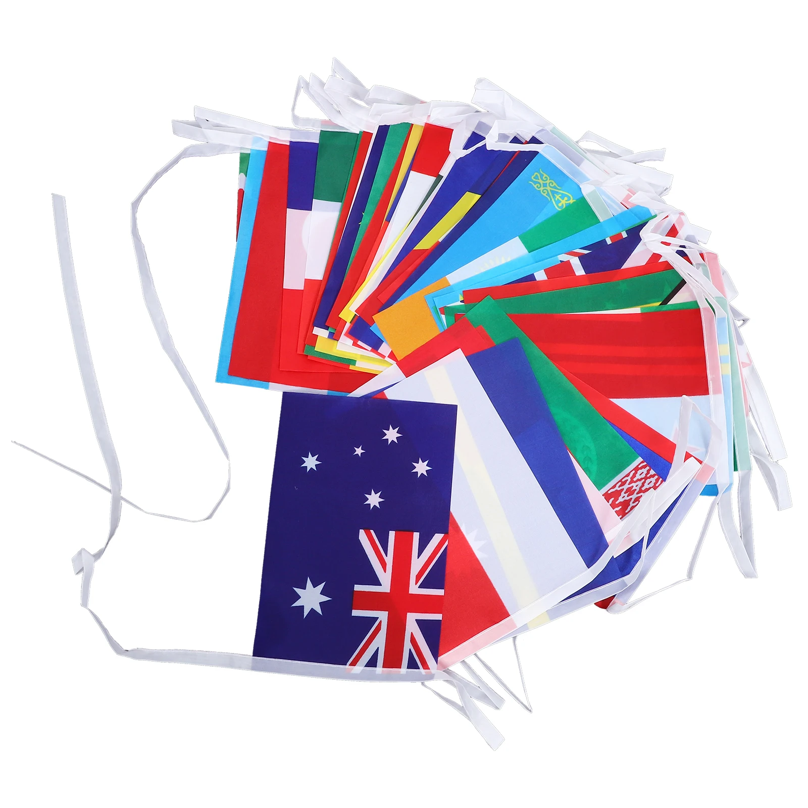 

12 5M World Country Flags Banner Nationality Decor String Flag Lightweight Easy to Hang Party Supplies Festive Bunting