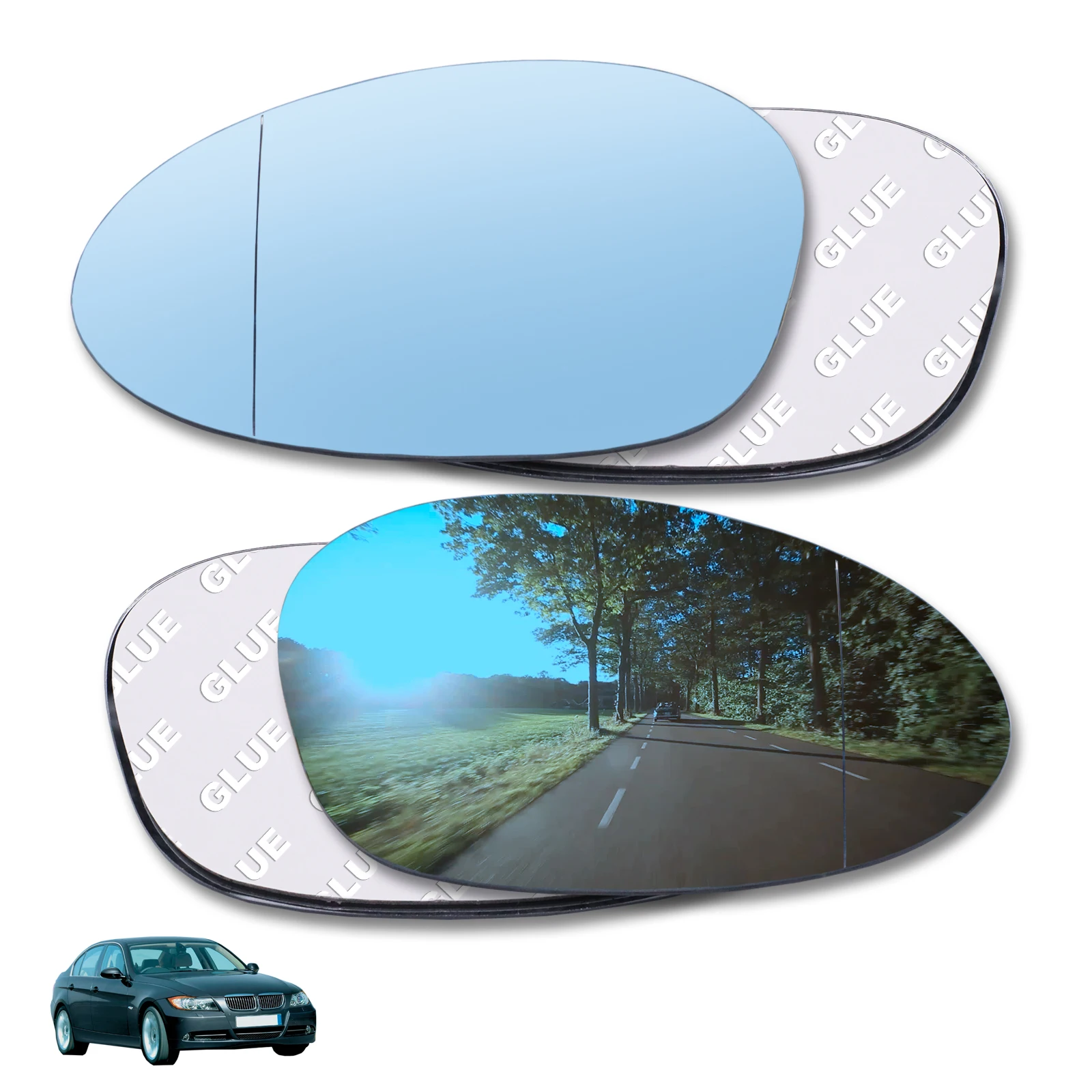 Car Rearview Wing Mirror Glass Wide Angle For BMW E90 E92 E91 E93 For E82 E88 E86 E85 Z4 320i 328i 335i 330i 323i 135i 2005-2009