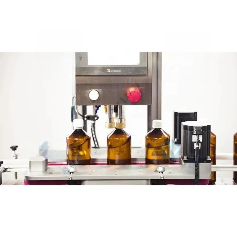 Automatic Rotary High Precision Metal Capping Machine, Soda Glass Bottle and Can Packaging, Customized