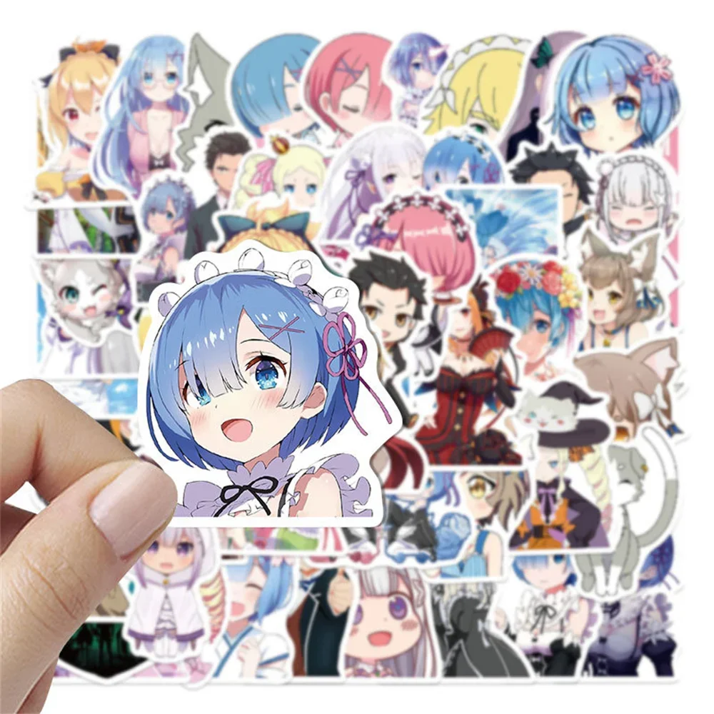 Riman Re: Zero Infinity Graffiti pegatina impermeable personalizada, personajes de dibujos animados, guitarra decorativa linda, venta al por mayor,